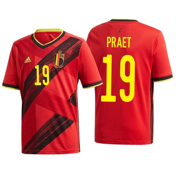 Men’s Dennis Praet Belgium National Soccer Team Red Home Jersey